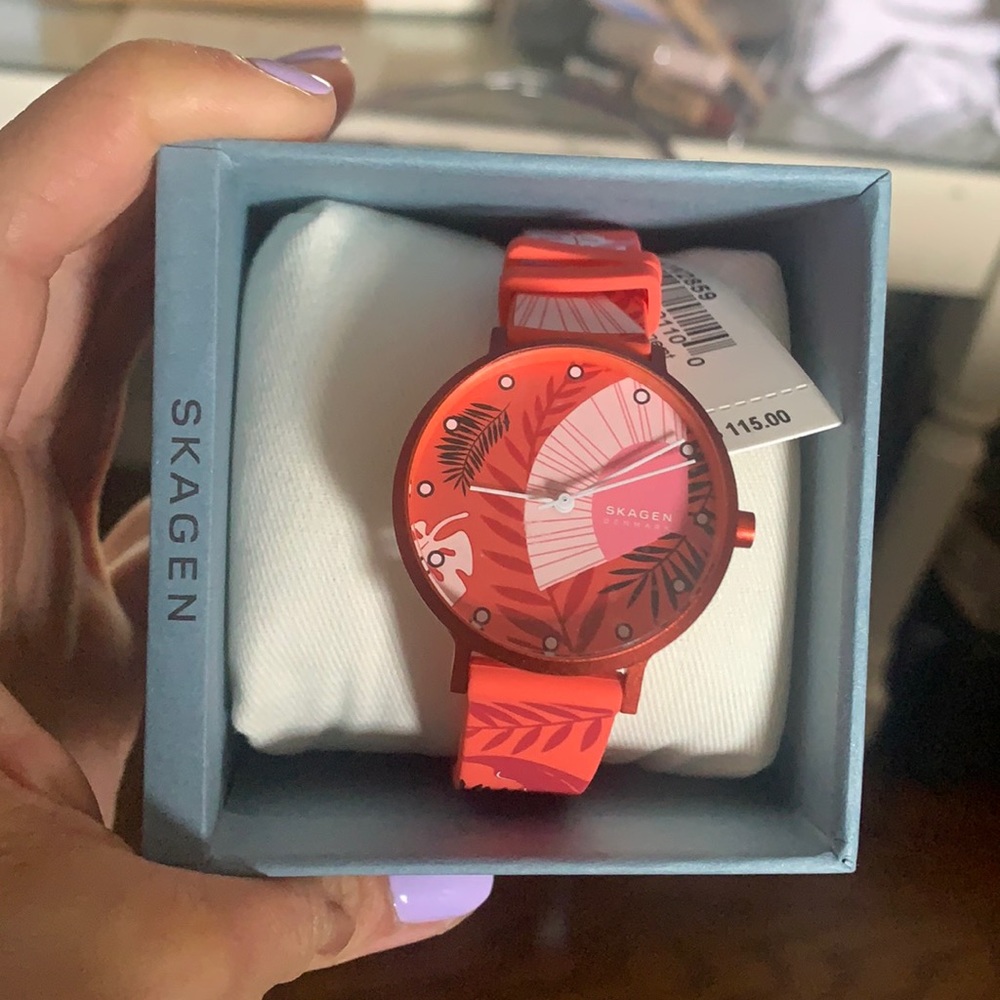 Skagen watch (tropical coral style)